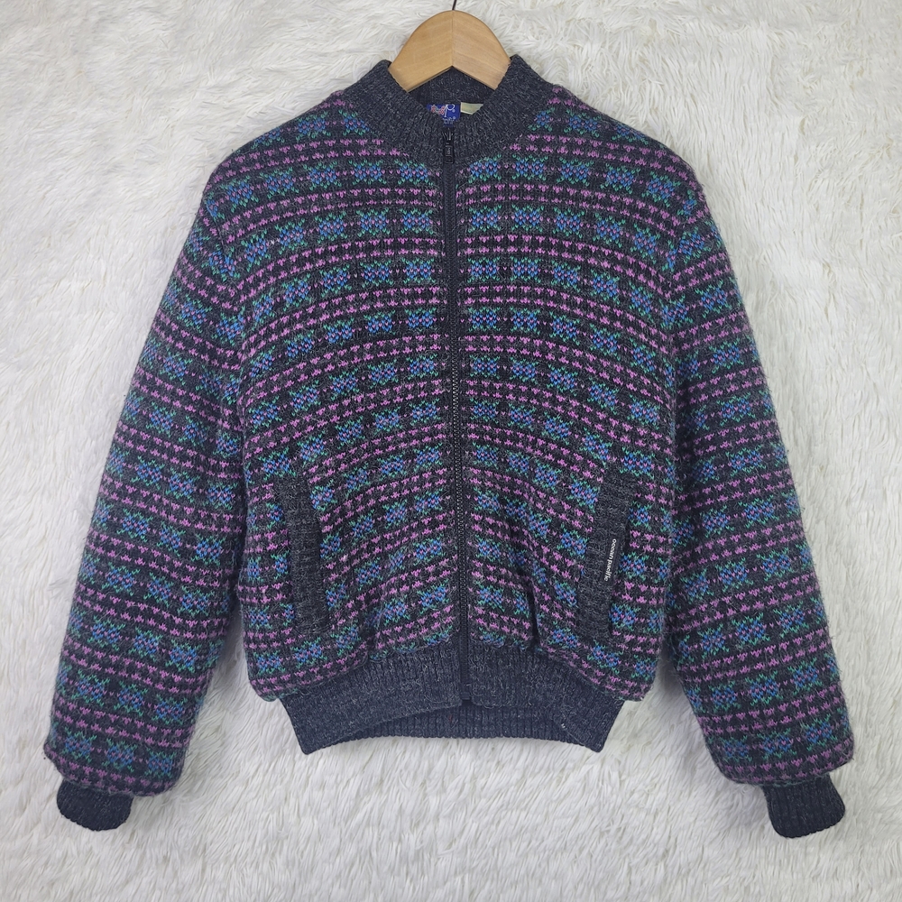 Vtg Large OP Ocean Pacific Women's Lined Full Zip Fleece Jacket 90s Retro‎